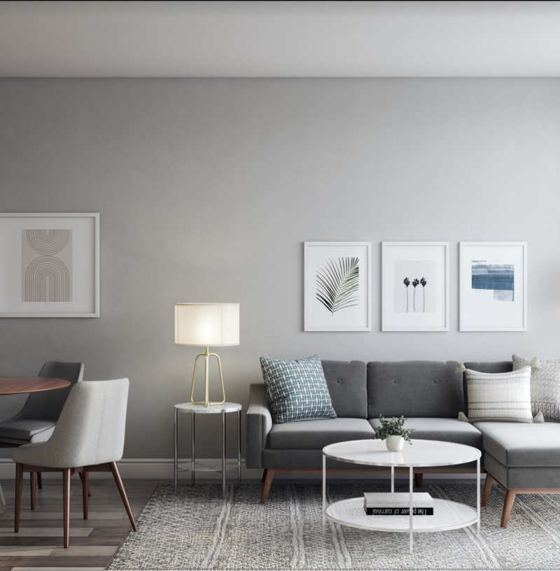 Modern, Scandinavian Living Room Design by Havenly Interior Designer Jessie