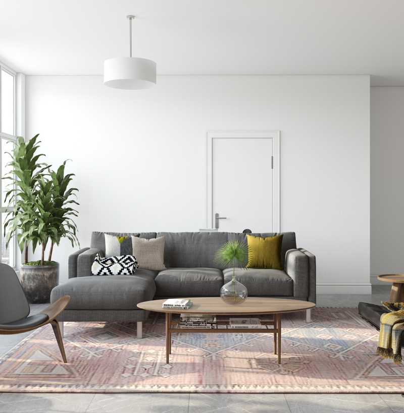 Midcentury Modern, Scandinavian Living Room Design by Havenly Interior Designer Liliana