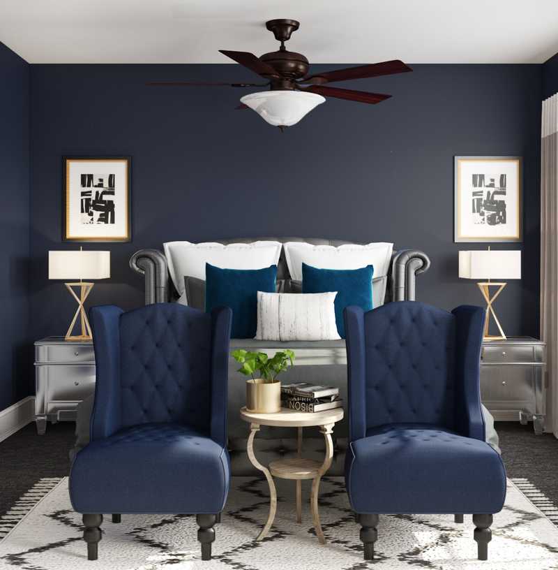 Contemporary, Classic, Eclectic, Glam Bedroom Design by Havenly Interior Designer Aleena