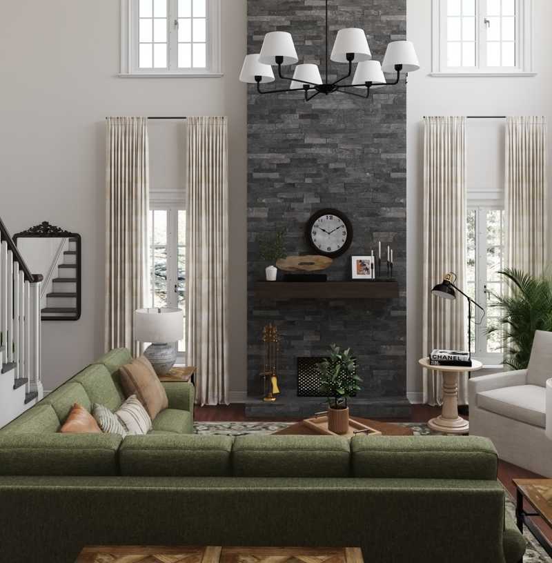 Modern, Minimal Living Room Design by Havenly Interior Designer Matthew