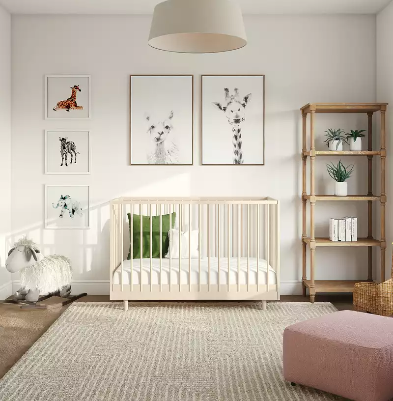 Modern, Classic, Bohemian Nursery Design by Havenly Interior Designer Maggie