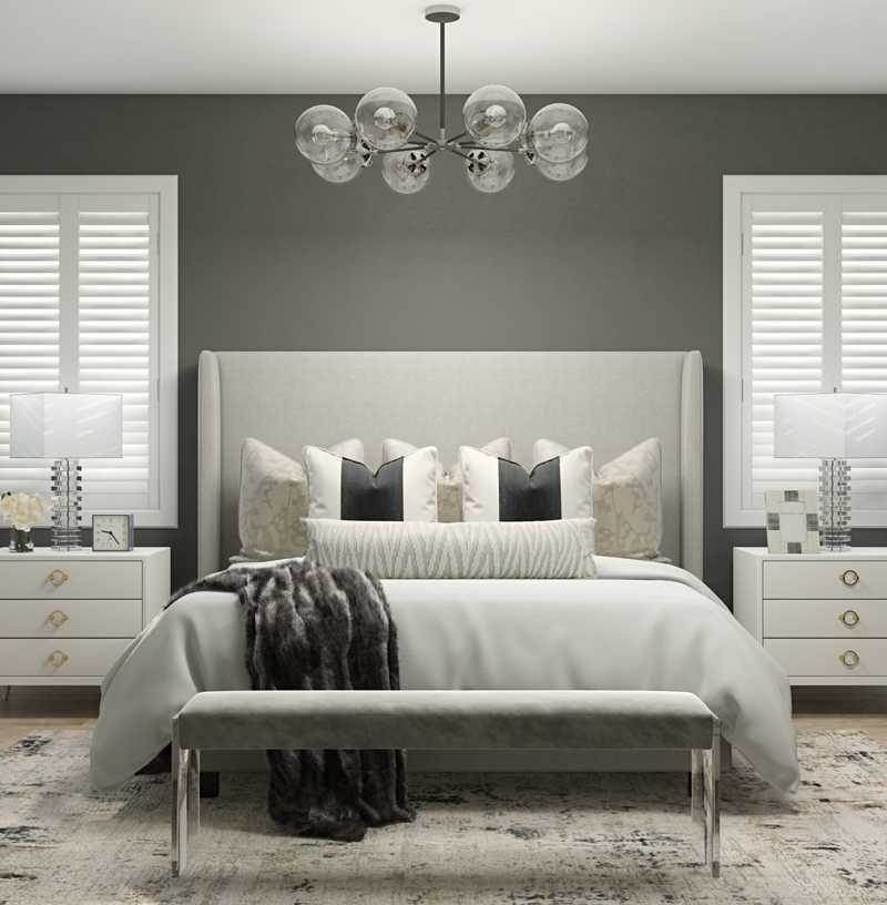 Modern, Glam, Transitional Bedroom Design by Havenly Interior Designer Caitlin