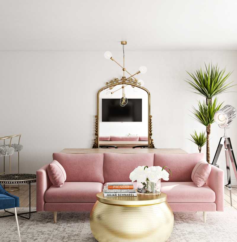 Modern, Glam Living Room Design by Havenly Interior Designer Morgan