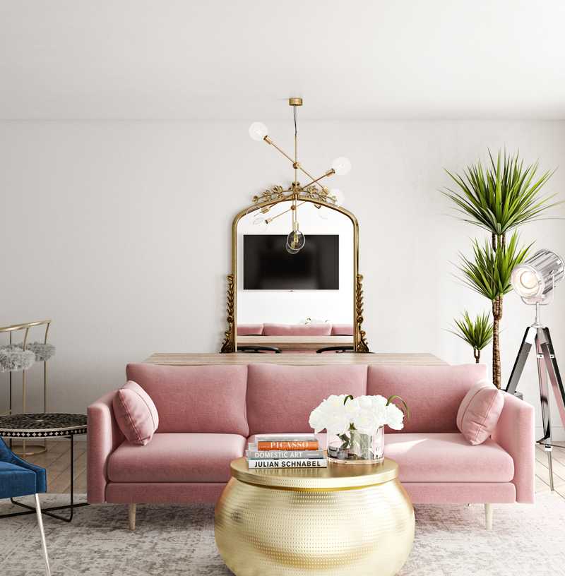 Modern, Glam Living Room Design by Havenly Interior Designer Morgan