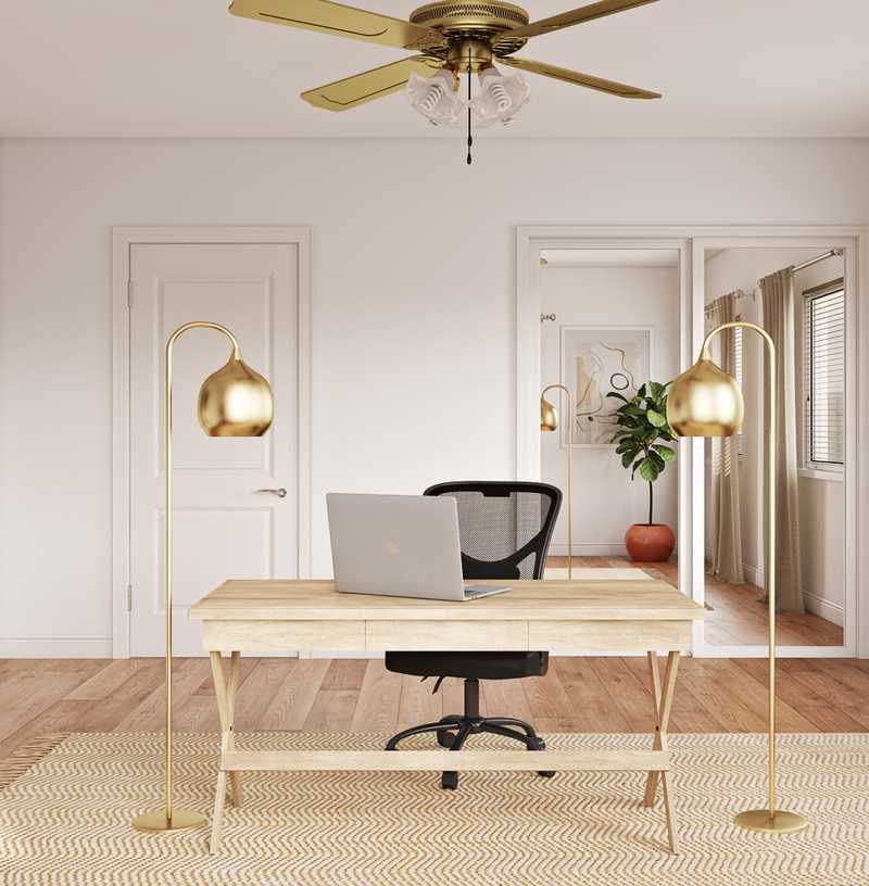 Bohemian, Scandinavian Office Design by Havenly Interior Designer Luisa