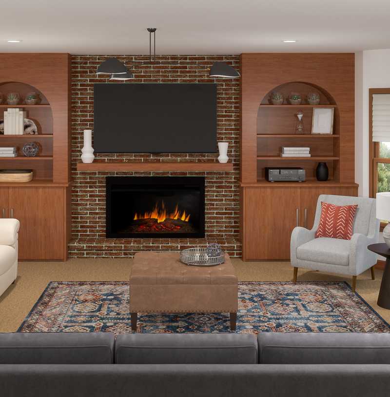 Scandinavian Living Room Design by Havenly Interior Designer Sabra