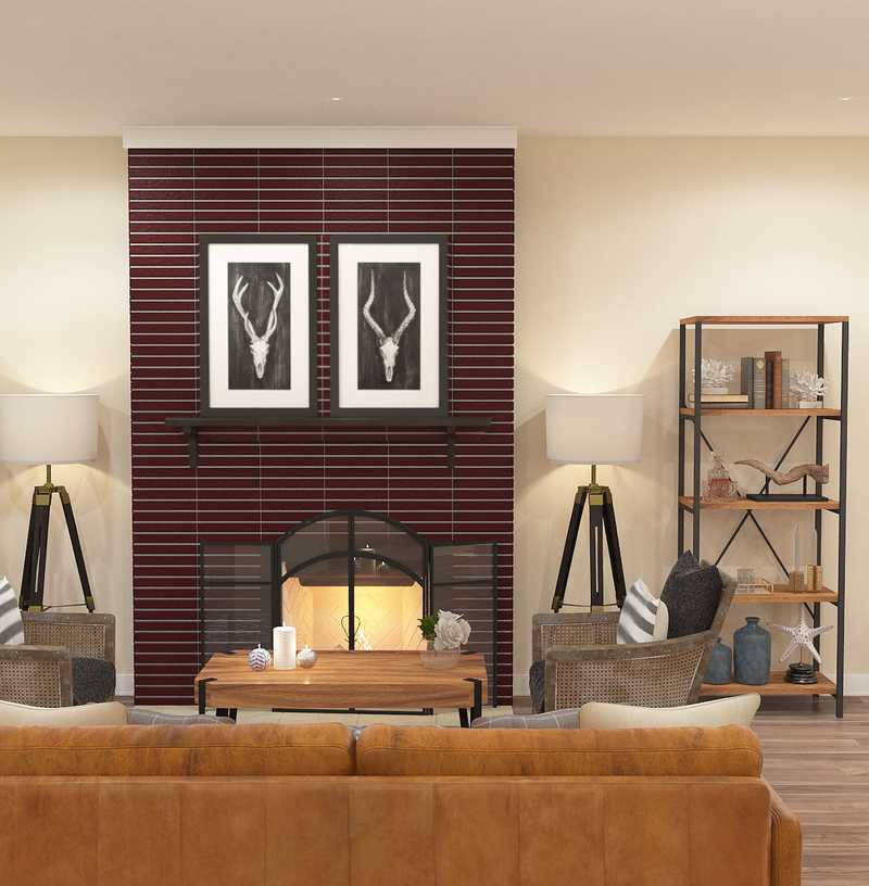 Industrial, Rustic Living Room Design by Havenly Interior Designer Brady
