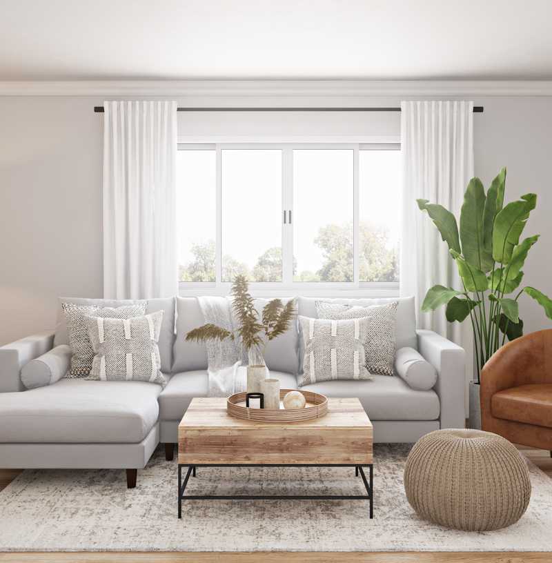Modern, Bohemian, Midcentury Modern, Scandinavian Living Room Design by Havenly Interior Designer Kyla