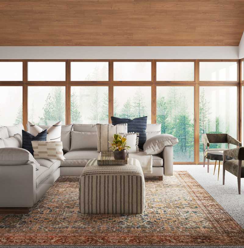 Eclectic Living Room Design by Havenly Interior Designer Natalie