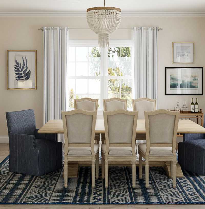 Classic, Coastal Dining Room Design by Havenly Interior Designer Caroline