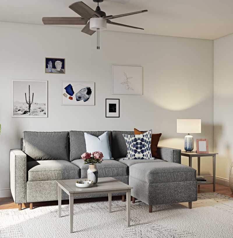 Modern, Minimal Living Room Design by Havenly Interior Designer Sam