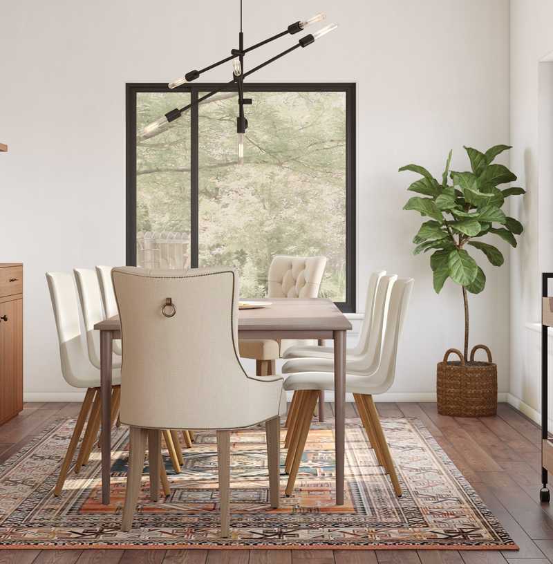 Modern, Midcentury Modern Dining Room Design by Havenly Interior Designer Jennifer