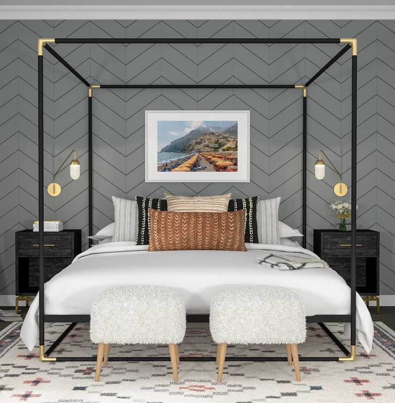 Bohemian Bedroom Design by Havenly Interior Designer Vivian