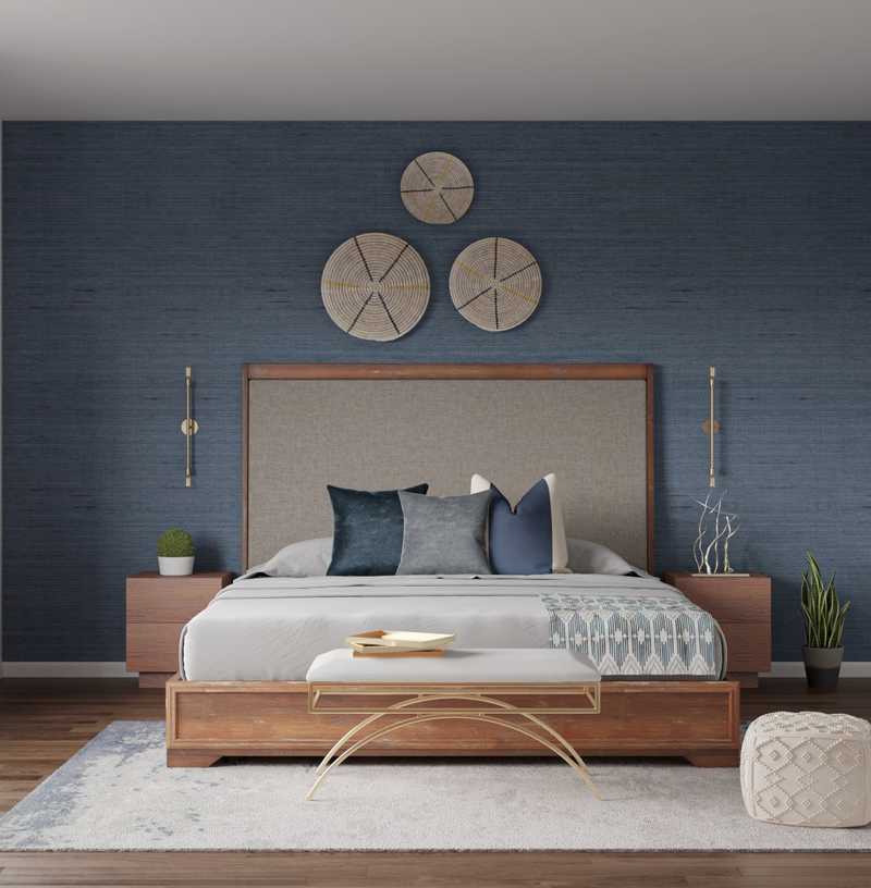 Contemporary, Transitional, Midcentury Modern Bedroom Design by Havenly Interior Designer Apoovra