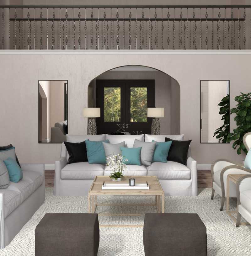 Contemporary, Modern, Classic, Minimal Living Room Design by Havenly Interior Designer Stacy