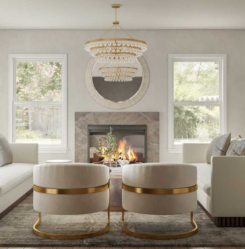 Modern, Glam Living Room Design by Havenly Interior Designer Tasha