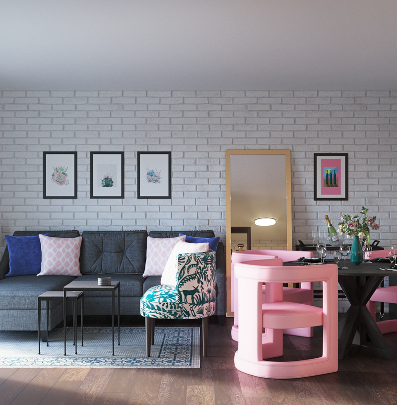 Contemporary, Preppy Bedroom Design by Havenly Interior Designer Sandra