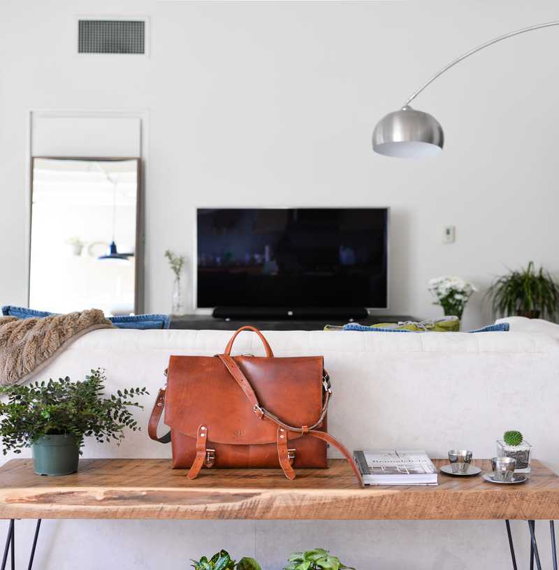 Classic, Farmhouse Living Room Design by Havenly Interior Designer Amy