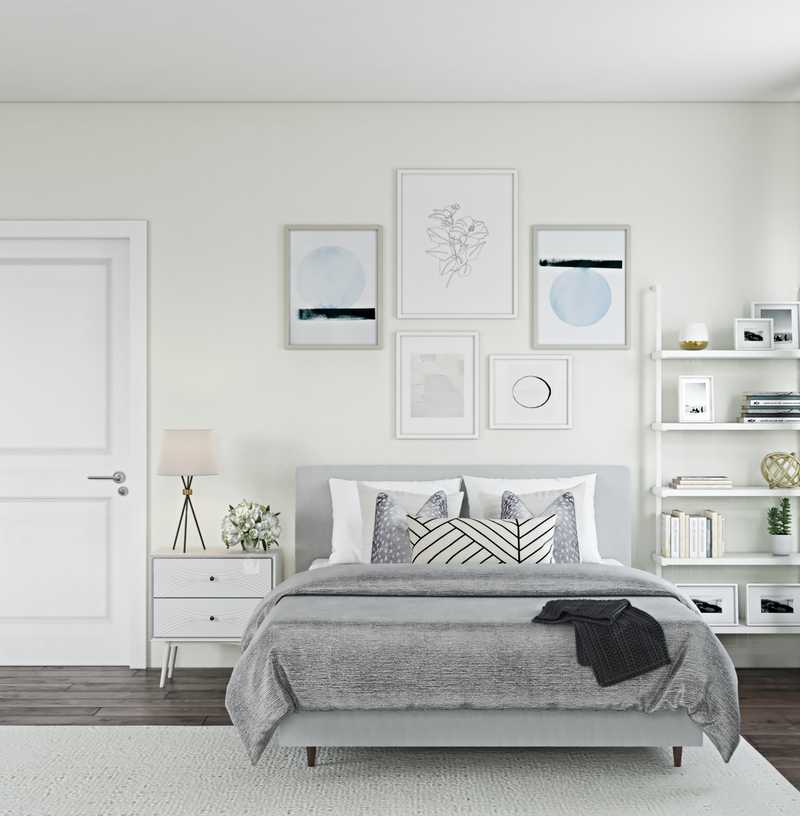 Bohemian, Midcentury Modern, Minimal, Scandinavian Bedroom Design by Havenly Interior Designer Christine