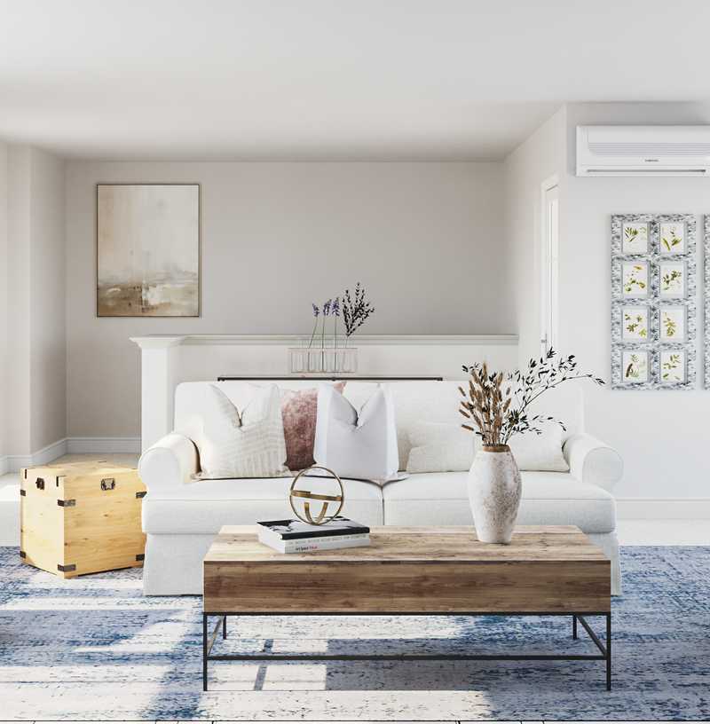 Contemporary, Industrial, Farmhouse Living Room Design by Havenly Interior Designer Elyse