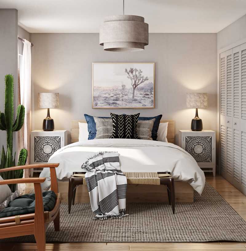 Bohemian, Coastal, Global, Scandinavian Bedroom Design by Havenly Interior Designer Leah