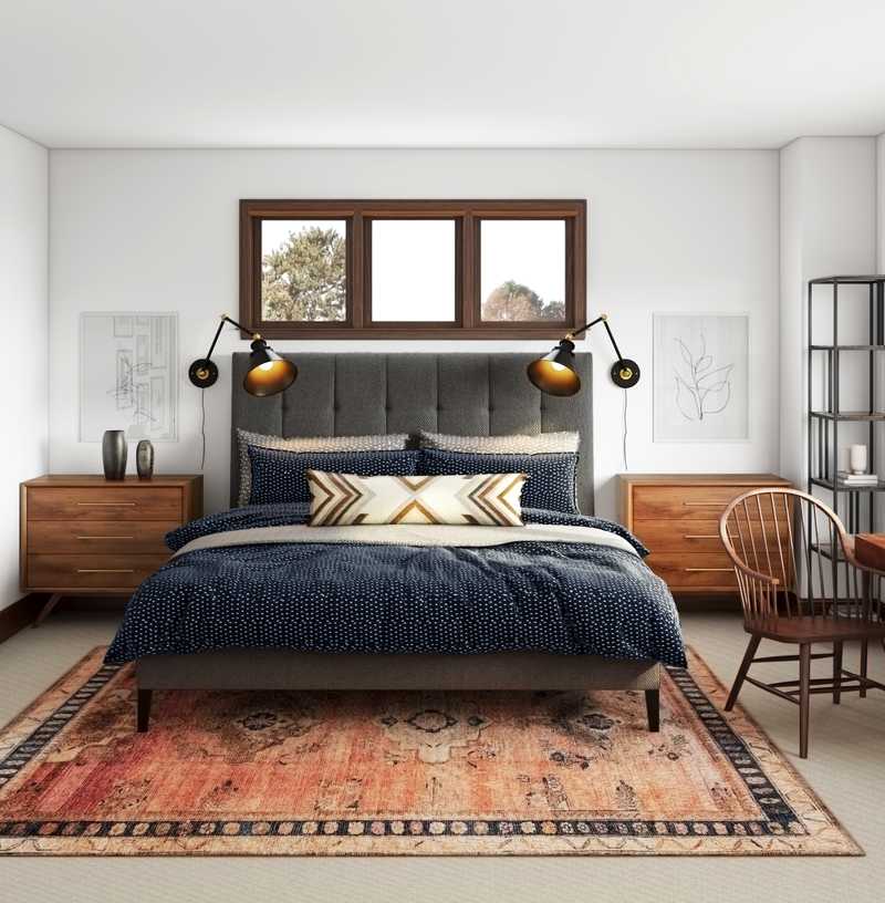 Eclectic, Bohemian, Global Bedroom Design by Havenly Interior Designer Robyn