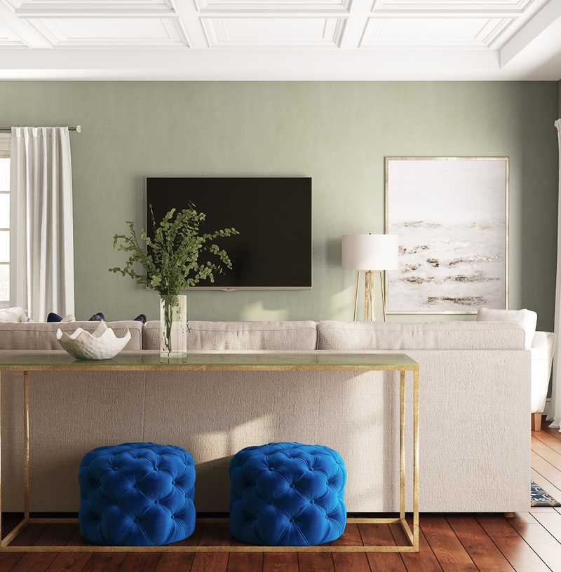 Modern, Farmhouse Living Room Design by Havenly Interior Designer Tatiana