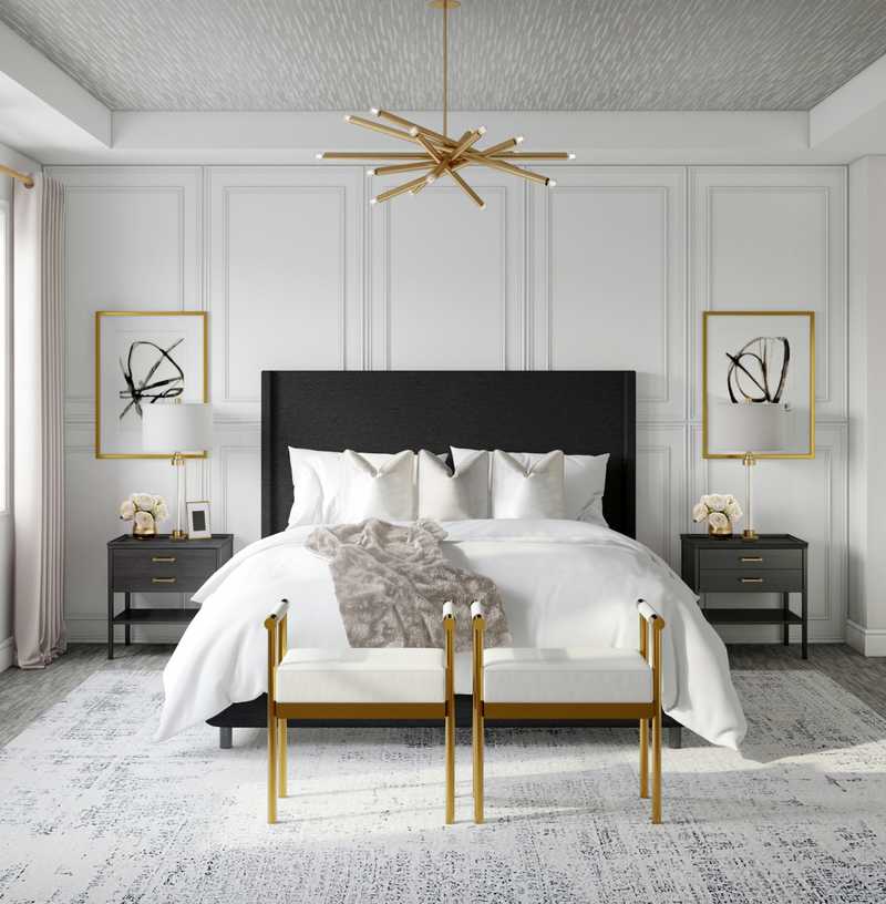 Contemporary, Modern, Minimal Bedroom Design by Havenly Interior Designer Karen