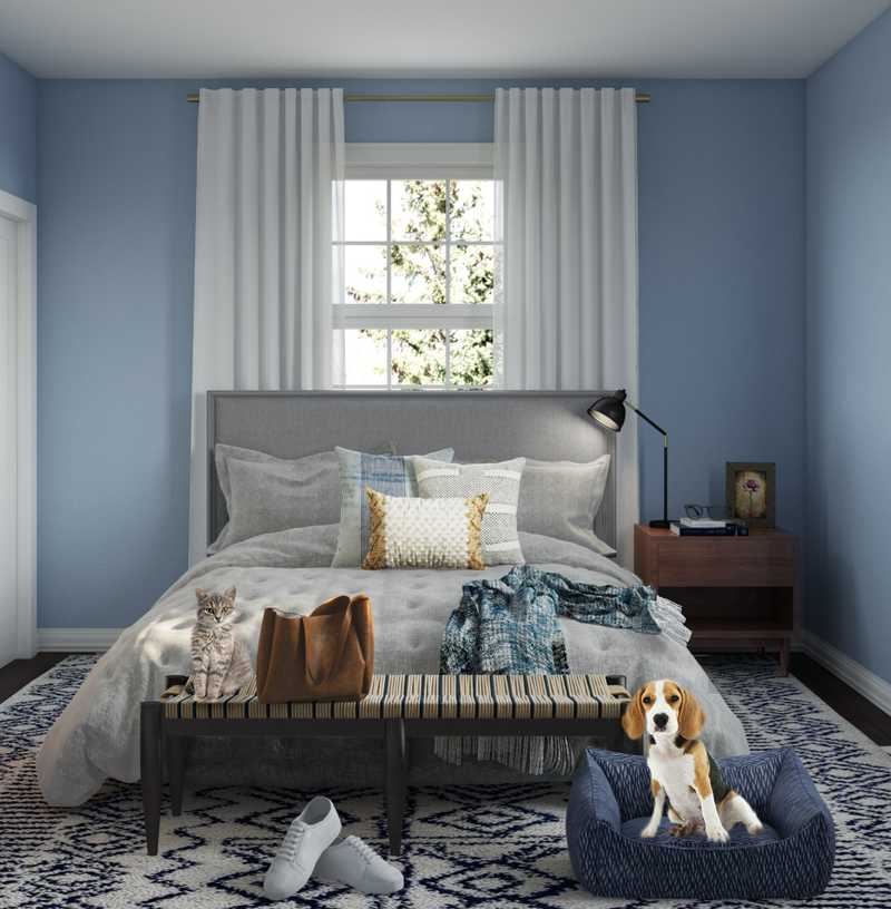 Modern, Eclectic Bedroom Design by Havenly Interior Designer Allie