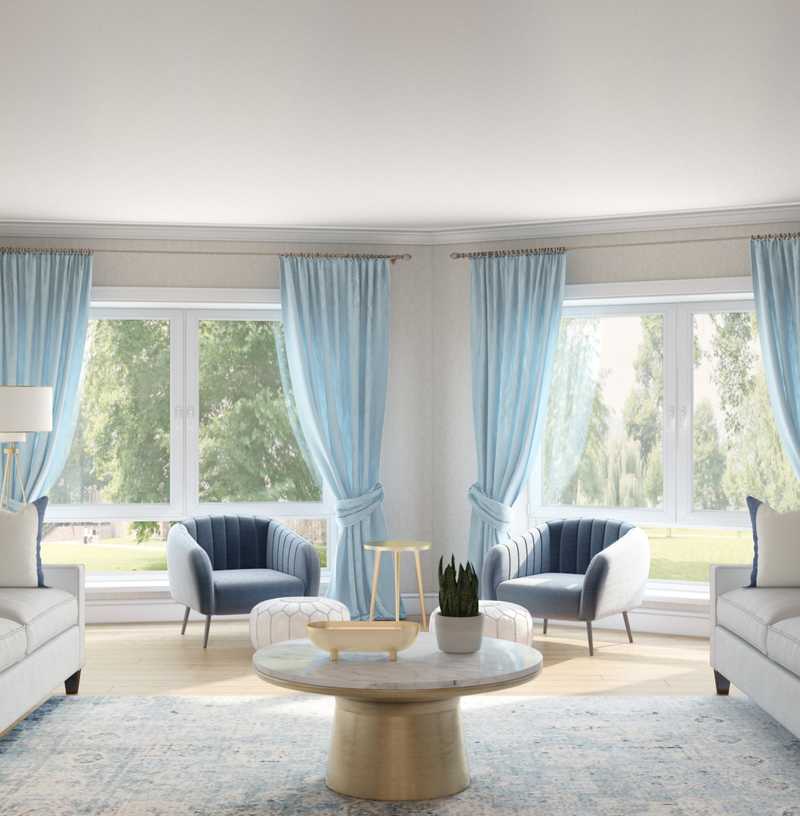 Modern, Glam Living Room Design by Havenly Interior Designer Kristine