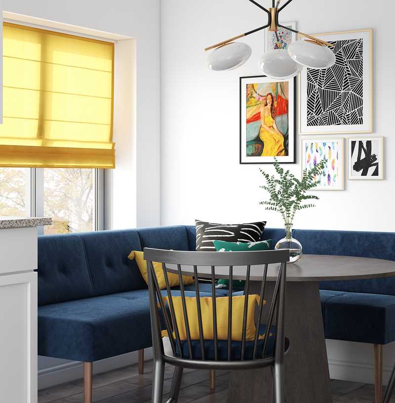 Modern, Classic, Eclectic, Midcentury Modern Dining Room Design by Havenly Interior Designer Sandra