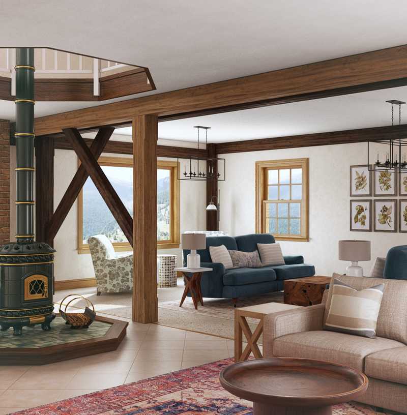 Classic, Traditional, Farmhouse, Classic Contemporary Living Room Design by Havenly Interior Designer Molly