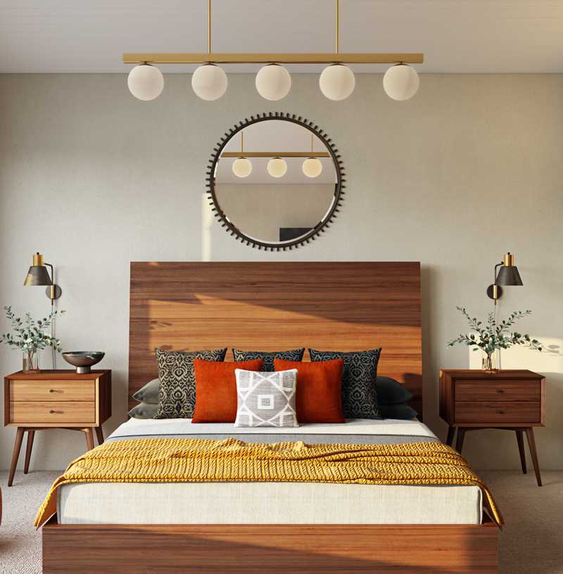 Bohemian, Rustic Bedroom Design by Havenly Interior Designer Justin