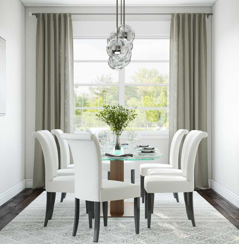 Contemporary, Modern, Midcentury Modern Dining Room Design by Havenly Interior Designer Julie