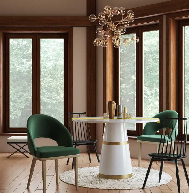 Modern, Glam Dining Room Design by Havenly Interior Designer Rebecca