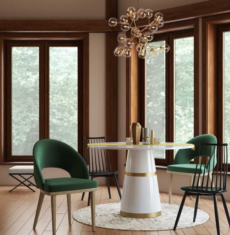 Modern, Glam Dining Room Design by Havenly Interior Designer Rebecca