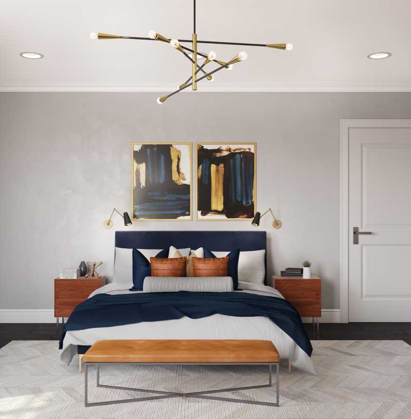 Modern, Bohemian, Minimal Bedroom Design by Havenly Interior Designer Karen