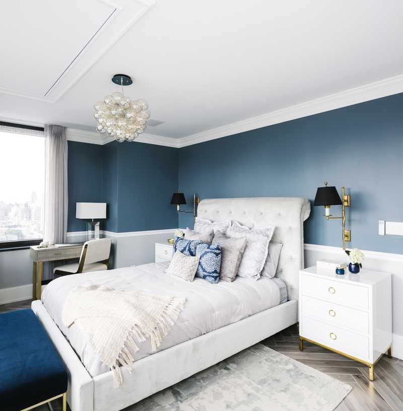 Contemporary, Classic, Glam Bedroom Design by Havenly Interior Designer Megan