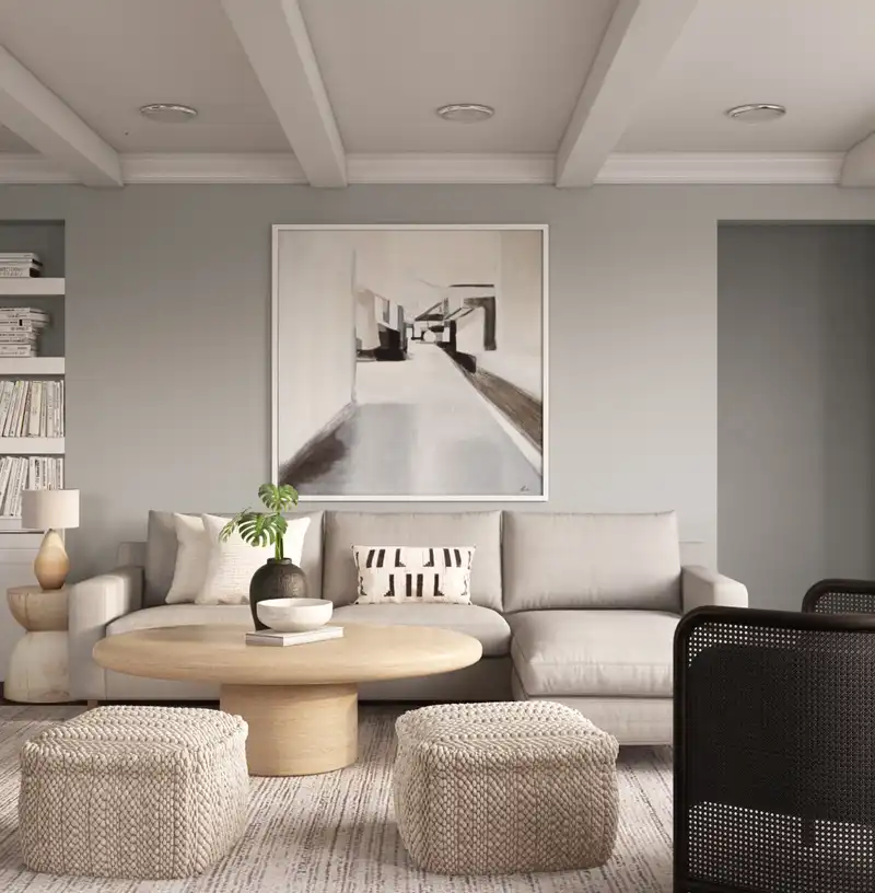 Modern, Minimal, Scandinavian Living Room Design by Havenly Interior Designer Stacy