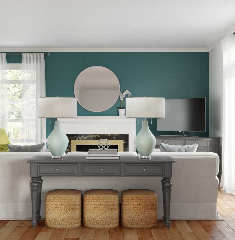 Classic, Coastal Living Room Design by Havenly Interior Designer Yoseika