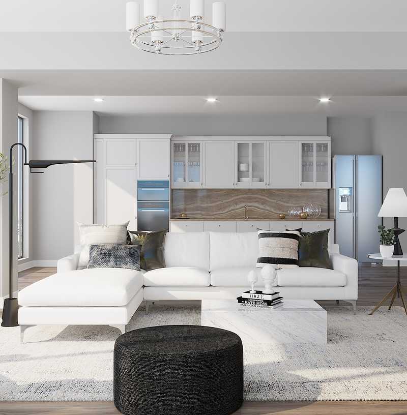 Modern, Eclectic Living Room Design by Havenly Interior Designer Alexis