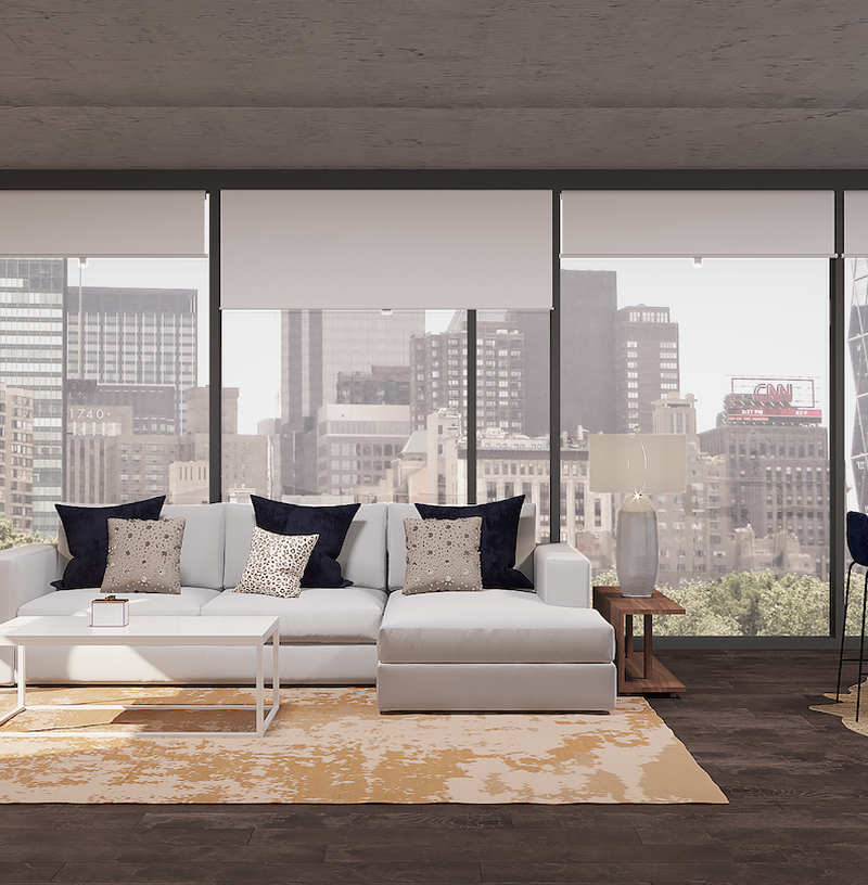 Contemporary, Modern, Glam Living Room Design by Havenly Interior Designer Robyn