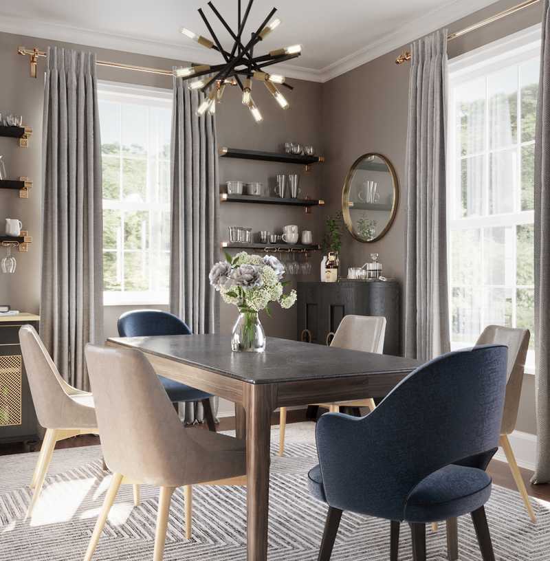 Contemporary, Modern Dining Room Design by Havenly Interior Designer Samantha