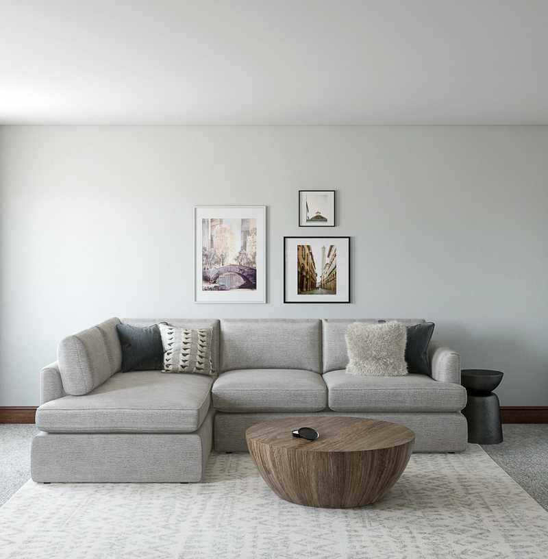 Modern, Minimal Living Room Design by Havenly Interior Designer Marsha