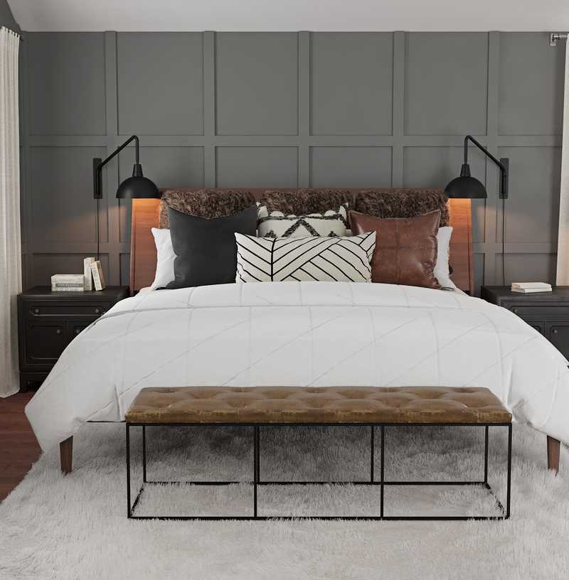 Modern, Industrial Bedroom Design by Havenly Interior Designer Hannah