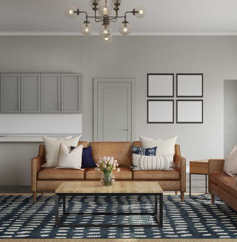 Modern, Rustic Living Room Design by Havenly Interior Designer Dani