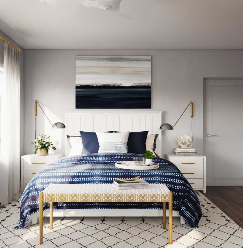 Coastal Bedroom Design by Havenly Interior Designer Kamila