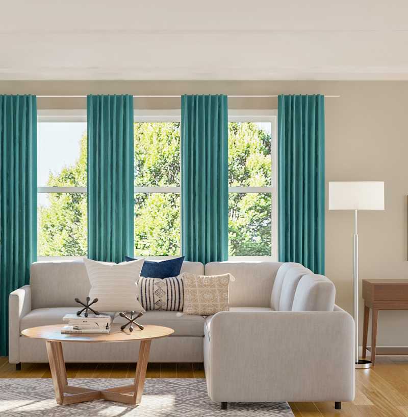 Modern Living Room Design by Havenly Interior Designer Camille