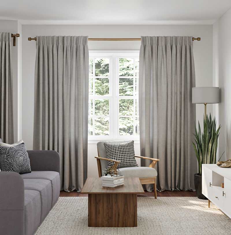 Modern, Bohemian, Glam Living Room Design by Havenly Interior Designer Shaina
