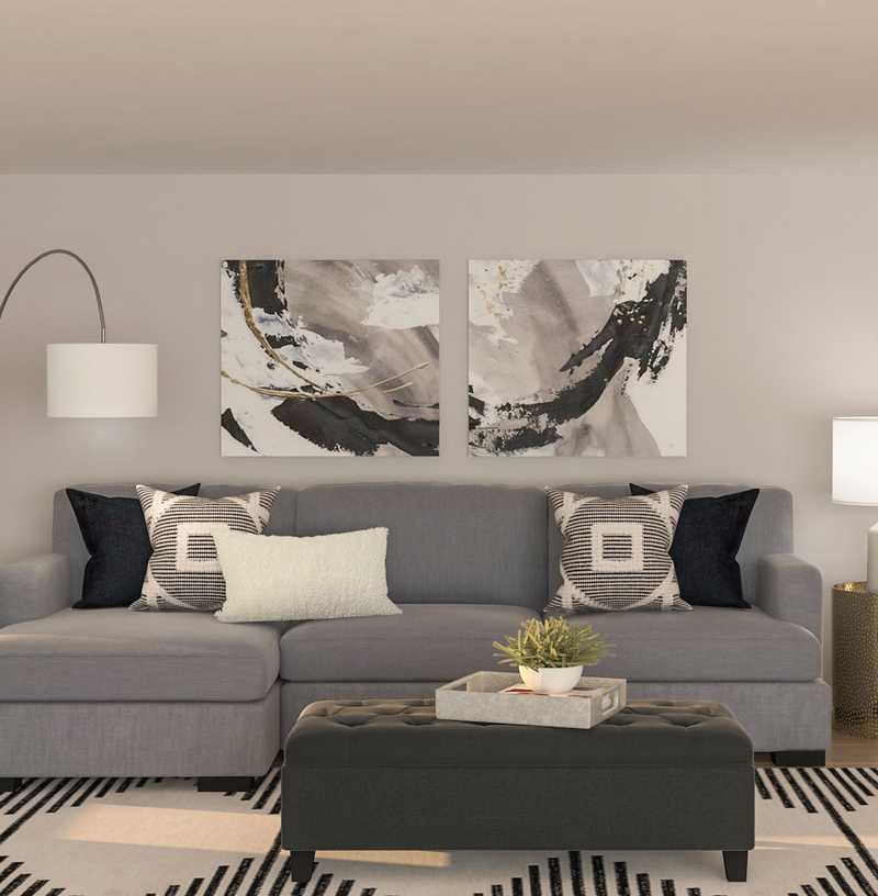 Modern Living Room Design by Havenly Interior Designer Emily